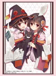 Bushiroad Sleeve Collection HG Vol.2644: KonoSuba - Megumin & Yunyun (60- Pack) - Bushiroad Card Sleeves - Card Sleeves