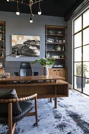 30 Cozy Home Office Ideas With Simple Decorations Cozy Home Office Masculine Home Offices Home Office Design