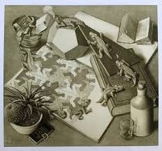 Escher Print Reptiles Escher Vintage Poster Reptiles Graphic Art Wall Decor Animal Print Fantasy Wall Art Graphic Art Op Art B Art Milk Art Escher Art