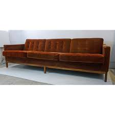 Image Of Vintage Florence Knoll Rosewood Base Mohair Sofa Leather Sofa Bed Vintage Velvet Sofa Sectional Sleeper Sofa