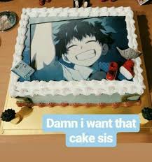Midoriya Izuku Boku No Hero Academia My Hero Academia Cake Anime Cake Anime Merchandise Its My Bday