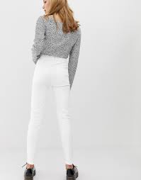 Maybe you would like to learn more about one of these? Bershka Jean Taille Super Haute Blanc Femme