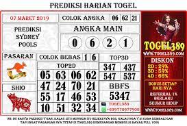 Prediksi Sydney 07 03 2019 Buku Sydney Dewi Bulan