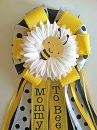 Bumble Bee Baby Shower Corsage 25 00 I Love This Bee Baby Shower Decoration Baby Shower Yellow Bee Baby Shower Theme
