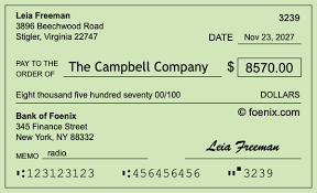 How to write a check for $8,570