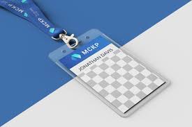 Lanyard Id Card Holder Mockup In 2020 Card Holder Lanyard Cards