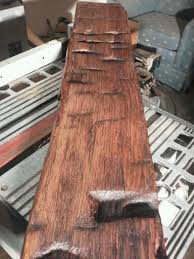 Hand Hewn Beam Fireplace Mantle With Tung Oil Finish Hand Hewn Beams Rustic Furniture Diy Rustic Mantle