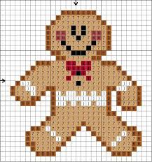 Tiny Gingerbread Guy Cross Stitch Pattern Simple Cross Stitch Xmas Cross Stitch Cross Stitch Patterns Christmas