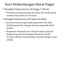 Selain itu kohlberg juga menyelidiki struktur proses berpikir yang mendasari perilaku moral (moral behavior).tahapan perkembangan moral adalah ukuran dari tinggi rendahnya moral seseorang berdasarkan perkembangan penalaran moralnya seperti yang diungkapkan oleh lawrence kohlberg. Teori Perkembangan Moral Piaget