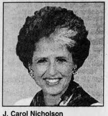 Joan Carol Struve Nicholson (1946-2001)