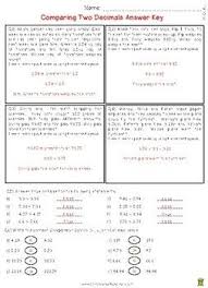 Comparing Two Decimals Worksheet 4 Nf 7 Decimals Worksheets Decimal Word Problems Word Problem Worksheets