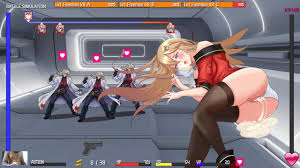 可爱的金发女郎与疯狂的科学家战斗