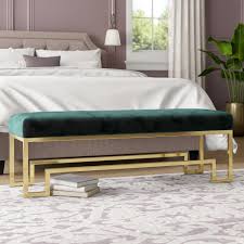 West elm's modern bedroom benches provide seating and storage options. Bedroom Gold Benches You Ll Love In 2021 Wayfair