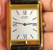 Citizen Eco-Drive Stiletto Mens G820-T001700 Leather Solar ...