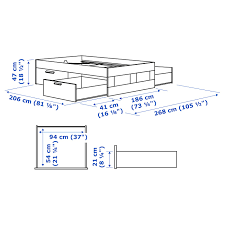 Benötigen sie eine bedienungsanleitung für ihre ikea brimnes bettgestell? Brimnes Bettgestell Mit Schubladen Weiss Ikea Deutschland