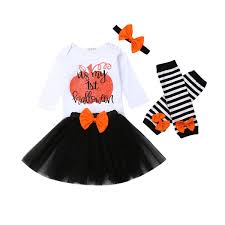My first halloween halloween vinyl halloween table halloween signs baby outfits halloween stuff. Newborn Infant Baby Girl My First Halloween Costume Romper Bow Skirt Warm Leggings Headband Outfit Clothes Sets Buy At The Price Of 4 32 In Aliexpress Com Imall Com