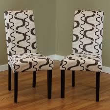 Colorful dining chairs are a very beautiful solution for contemporary dining rooms. Villa Printed Fabric Contemporary Dining Chairs Set Of 2 Overstock 7984148