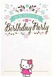Wish a happy birthday or send a holiday greeting from our huge selection of fun and free ecards! Free Hello Kitty Birthday Party Invitation Hello Kitty Invitation Card Hello Kitty Birthday Party Cat Birthday Party Invitations