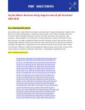 Injector plug ins are 3 blue with one black, and different color wires need to know which ones go to which injector. Toyota Pickup Electrical Wiring Diagram Manual Pdf Download 1980 1995