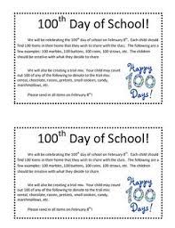 100th Day Of School Letter 100 Days Of School 100 Day Celebration 100th Day