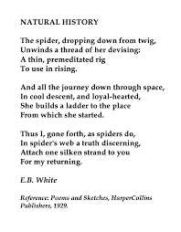 E B White American Writer Nature Poem Poetry Words Poetry Quotes