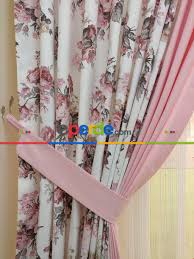 Gri Pembe Cicek Desenli Fon Perde Kombinli Leke Tutmaz Fon Perdeler Perde Ve Oturma Odasi Fikirleri