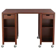 Featuring a natural solid wood frame with clean lines, this chair is simple in design yet elegant in every way to complete the farmhouse lifestyle. Martha Stewart Craft Space Sequoia Brown Storage Table With Casters Only 141 70 Reg 429