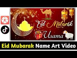 Eid Ul Azha Name Art Video Tiktok Eid Mubarak Name Art Video New Video Tutorial Usama Rajput Youtube