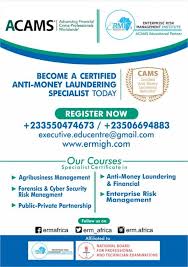 Become A Certified Anti Money Laundering Specialist Today Risk Management Risk Advisory University Of Ghana