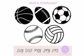 Sports Balls Bundle 376766 Svgs Design Bundles Sports Balls Things To Sell Football And Basketball