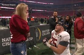 He is the third alabama player in history to win the award. Watch Alabama S Bradley Bozeman Proposes To His Girlfriend After National Championship Game Roll Bama Roll