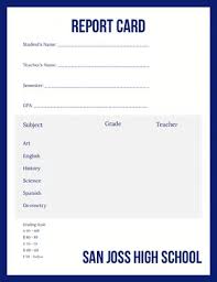Free Report Card Templates Adobe Spark