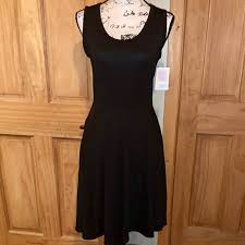 Nwt M Llr Solid Black Nicki Tank Dress Nwt