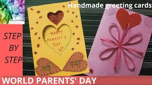 Baptism card messages to the parents if you're sending a card to the parents instead of the child or baby, these baptism card messages are fitting for sharing your kind words. Parents Day Cards 26 July World Parents Day 2 Handmade Greeting Cards Easy Beautiful Youtube