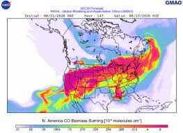 Good morning!low clouds are surging inland this morning, and should cover more of the metro area between sunrise and the late morning. Smoke Forecast For August 22 2020 Wildfire Today