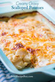 Best Scalloped Potatoes Recipe It 39 S Recipe For Scalloped Potatoes Has Gravy And Cheese A Cheesy Scalloped Potato Recipes Best Scalloped Potatoes Recipes