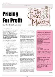 November 2013 Issue Cakemasters Co Uk Cake Business Cake Pricing Cake Servings