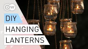 This video tutorial will help you in making hanging jar candle lights! Diy Hanging Lanterns Tutorial Quick And Easy Hanging Jars Recycling Household Items Youtube
