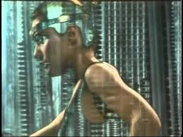 Blondie herself, Debbie Harry's "Backfired." Video directed by H.R. Geiger  (yes, from Alien). Amazing dancing, tone completely at odds with visuals.