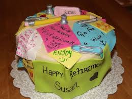 A wedding deserves an elegant, beautiful and distinctive cake. Retirement Cake Retirement Cakes Retirement Party Decorations Cakes For Women