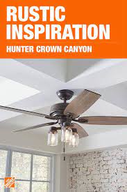 Has your hunter ceiling fan stopped working, and you have no idea why? Hunter Crown Canyon 52 In Indoor Regal Bronze Ceiling Fan With Light 53331 The Home Depot Bronze Ceiling Fan Rustic Ceiling Fan Ceiling Fan