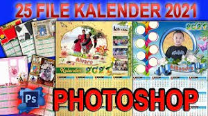 Menjadi sebuah kebutuhan saat awal tahun dimulai unt. Kalender 2021 Lengkap Psd 25 File Kalender Photoshop Cute766