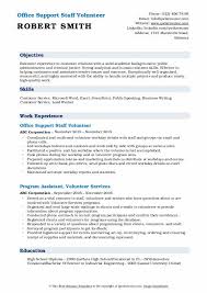 Volunteer Resume Samples Qwikresume