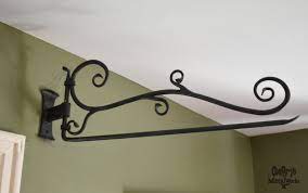 Maybe you would like to learn more about one of these? Curtain Rod Hand Forged Swing Arm Curtain Decorative Rod Etsy Antique Style Curtain Rods Diy Curtain Rods Swing Arm Curtain Rods