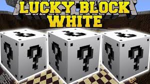 Go to your.minecraft folder and put the lucky block mod file in the mod folder. Lucky Block White Mod 9minecraft Net