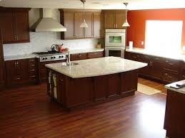 Pin By Kelly Hudson On House Haves Cherry Cabinets Kitchen Brown Cabinets Kitchen Remodel