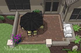 These patio projects and makeovers will show how to design an outdoor room for style and comfort. Diy Rectangular Patio Design With Seat Walls Downloadable Plan Mypatiodesign Com
