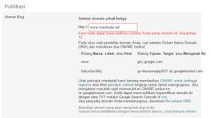 Cara custom domain blogspot di dewabiz. Mas Huda