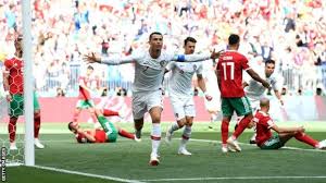 The hotly anticipated iberian derby in the second round of south africa. World Cup 2018 Portugal 1 0 Morocco Bbc Sport