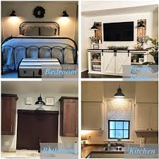 Wall sconces serve a variety of purposes. Dimmable Wall Sconce Plug In Lightess Industrial Farmhouse Sconce With Dimmer On Off Switch Black Barn Light Gooseneck Farmhouse Goals